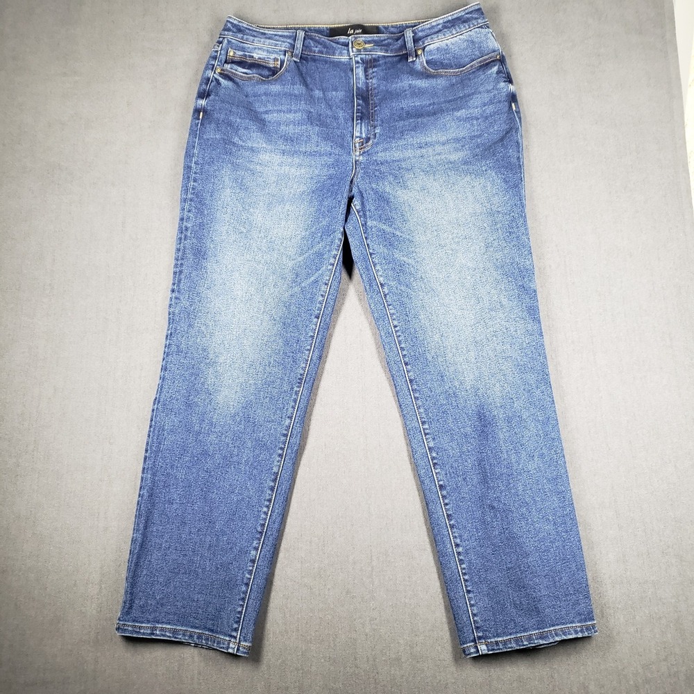 La Joie Jeans‎ Womens Size 16 Straight High Rise Dark Wash